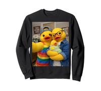 Rubber Duck Ducky Two Moms Life Selfie Mother's Day Pride Sweatshirt