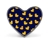 Rubber Duck Funny Lapel Pins Heart Shaped Button Brooch Badge Pin Hat Clothes Jewelry for Men Women