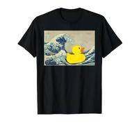 Rubber Duck Great Wave Value Graphic T-Shirt, Men, Black, S