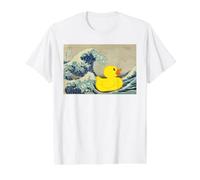 Rubber Duck Great Wave Value Graphic T-Shirt, Men, White, S