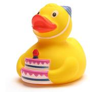 Rubber Duck - Happy Birthday | Bath Duck | L: 7 cm