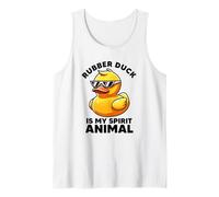 Rubber Duck Is My Spirit Animal I Love Duck Lover Funny Duck Tank Top
