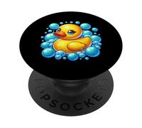 Rubber Duck Lover Duckling Bath Toy Rubber Duckie Graphic PopSockets Adhesive PopGrip