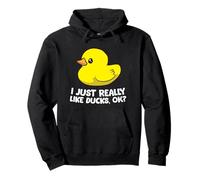 Rubber Duck Lover I Just Really Like Ducks Pullover Hoodie