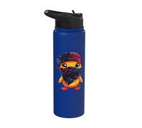 Rubber Duck Ninja Rubber Duckie Rubber Duckling Samurai Stainless Steel Insulated Water Bottle