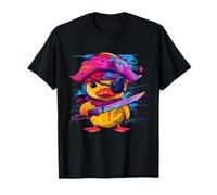 Rubber Duck Pirate Rubber Duckie Funny Rubber Duck Captain T-Shirt