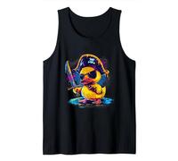 Rubber Duck Pirate Rubber Duckling Artwork Funny Rubber Duck Tank Top