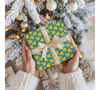 Rubber Duck Print Pattern Wrapping Paper - Gift - Anniversary, Birthdays, Weddings, Valentines - Gifts Him Her Hen Party - W13 Multi (Teal, Large Sheet - 58 x 85cm / 22.8" x 33.4" inches)