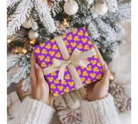 Rubber Duck Print Pattern Wrapping Paper - Gift - Anniversary, Birthdays, Weddings, Valentines - Gifts Him Her Hen Party - W13 Multi (Purple, Large Sheet - 58 x 85cm / 22.8" x 33.4" inches)