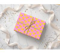 Rubber Duck Print Pattern Wrapping Paper - Gift - Anniversary, Birthdays, Weddings, Valentines - Gifts Him Her Hen Party - W13 Multi (Pink, Large Sheet - 58 x 85cm / 22.8" x 33.4" inches)