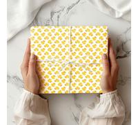Rubber Duck Print Pattern Wrapping Paper - Stationery Gift - Anniversary, Birthdays, Weddings, Valentines - Gifts For Him Her - Hen Party - W13 (Large - 58 x 85cm / 22.8" x 33.4" inches)