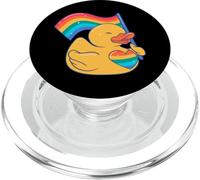 Rubber Duck Rainbow Flag Heart Love Style LGBT Gay Pride PopSockets PopGrip for MagSafe