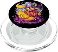 Rubber Duck Rubber Duckie Viking Duck Viking Helmet Vikings PopSockets PopGrip for MagSafe
