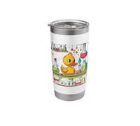 Rubber Duck Science Teacher Rubber Duckie Chemistry Physics Stainless Steel Insulated Tumbler
