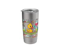 Rubber Duck Science Teacher Rubber Duckie Chemistry Physics Stainless Steel Insulated Tumbler