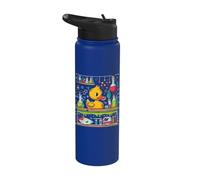 Rubber Duck Science Teacher Rubber Duckie Chemistry Physics Stainless Steel Insulated Water Bottle
