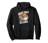Rubber Duck Scientist, Quacktually Im A Genius Pullover Hoodie
