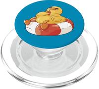 Rubber Duck Summer Pool Float Summerween Duckie Lover PopSockets PopGrip for MagSafe