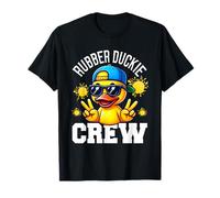 Rubber Duckie Crew Rubber Duck Lover Sunglasses Peace Sign T-Shirt