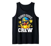 Rubber Duckie Crew Rubber Duck Lover Sunglasses Peace Sign Tank Top