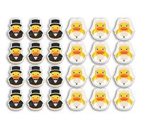 Rubber Ducks A5 Sticker Sheet - Wedding Marriage Mr & Mrs Bride Groom Favours Duckies Cute Funny Animal - 24 x 2.5cm Vinyl Stickers #81565