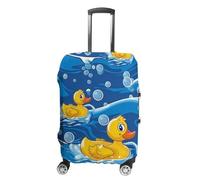 Rubber Ducks Bubble Funny Luggage Cover Washable Suitcase Protector Travel Baggage Covers