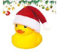 Rubber Ducks - Cute Floating Toy, Santa Hat Duck, Funny Bath Accessory, Portable Squeaky Ornament | Adorable Christmas Decoration For Pool Birthday Party Bathroom Tub Holiday Celebration Kids Gift Fes