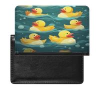 Rubber Ducks Passport Holder Cover Wallet RFID Blocking Leather Passport Wallet Passport Cover Passport Protector Credit Card Hold Travel Accessories