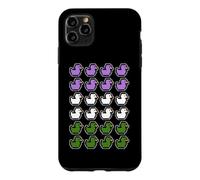 Rubber Ducks Pixel Art LGBT Gender Queer Flag Colors Case for iPhone 11 Pro Max
