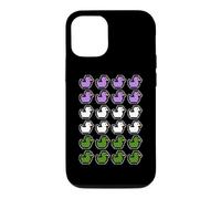Rubber Ducks Pixel Art LGBT Gender Queer Flag Colors Case for iPhone 12/12 Pro