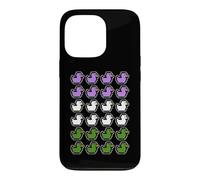Rubber Ducks Pixel Art LGBT Gender Queer Flag Colors Case for iPhone 13 Pro