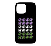 Rubber Ducks Pixel Art LGBT Gender Queer Flag Colors Case for iPhone 13 Pro Max