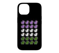 Rubber Ducks Pixel Art LGBT Gender Queer Flag Colors Case for iPhone 14