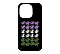 Rubber Ducks Pixel Art LGBT Gender Queer Flag Colors Case for iPhone 14 Pro