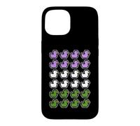 Rubber Ducks Pixel Art LGBT Gender Queer Flag Colors Case for iPhone 15