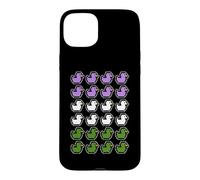 Rubber Ducks Pixel Art LGBT Gender Queer Flag Colors Case for iPhone 15 Plus