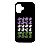 Rubber Ducks Pixel Art LGBT Gender Queer Flag Colors Case for iPhone 16