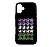 Rubber Ducks Pixel Art LGBT Gender Queer Flag Colors Case for iPhone 16 Plus