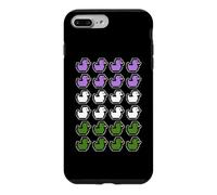 Rubber Ducks Pixel Art LGBT Gender Queer Flag Colors Case for iPhone 7 Plus/8 Plus