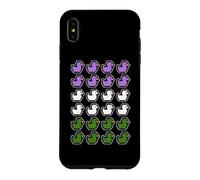 Rubber Ducks Pixel Art LGBT Gender Queer Flag Colors Case for iPhone XS Max