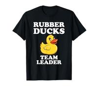 Rubber Ducks Team Captain Funny Yellow Rubber Duck T-Shirt