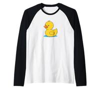 Rubber Ducky Duckie Raglan Baseball Tee