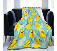 Rubber Ducky Flannel Fleece Throw Blankets for Bed Sofa Living Room Soft Blanket Warm Cozy Fluffy Throw Plush Blanket
