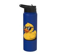 Rubber Ducky with Sunglasses Bath Duck Stainless Steel Insulated Water Bottle