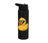 Rubber Ducky with Sunglasses Bath Duck Stainless Steel Insulated Water Bottle