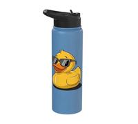 Rubber Ducky with Sunglasses Bath Duck Stainless Steel Insulated Water Bottle