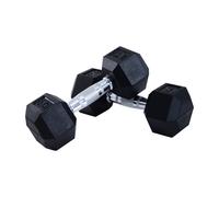 5kg Rubber Dumbbell set, black
