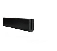 Rubber Edge Trim,3.28ft Black Trim Sealing Strip Weather Stripping Automotive Trim Edge for The Edge of Kitchen Table(4mm x 10mm)