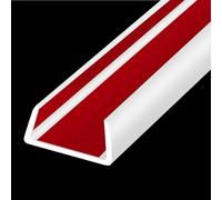 Rubber Edge Trim, Flexible Self-Adhesive U Shaped Peel and Stick Edge Banding, 25 mm(1") Big Size U Channel Edge Protector, Baby Proof Edge Guards for Woods, Plywood, Furniture, 6 m, White