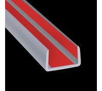 Rubber Edge Trim, Flexible Self Adhesive U Shaped Peel and Stick Edge Banding, 35mm(1-3/8") U Channel Protector for Door Sides, Edge Guards for Woods, Furniture, 6m, Grey Color